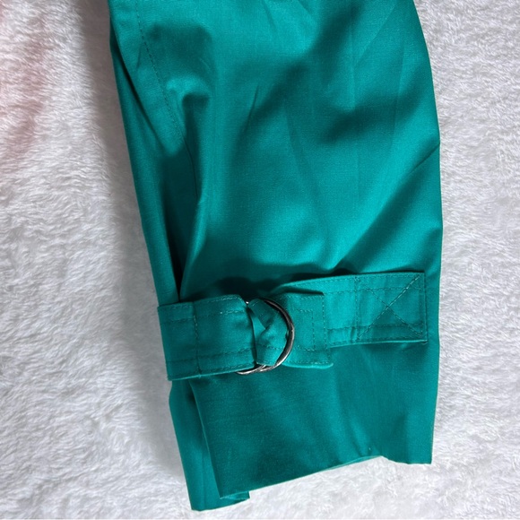 London Fog Vintage Green Women’s Trench Coat Size 14 - Picture 14 of 15